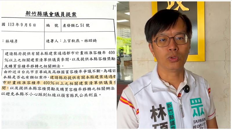 四叉貓爆白營議員抓容積率 本人現身反擊