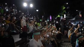 民眾黨Justice! 為司法公義站出來新北場、黃國昌、陳世軒、周榆修。（圖／民眾黨提供）