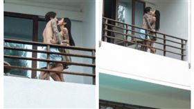 梁云菲跟男友在飯店陽台親密畫面被拍。（圖／翻攝IG）