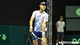 ▲台維斯盃網球賽台灣對波赫，第2點單打吳東霖。（圖／記者劉彥池攝影）