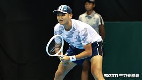 ▲台維斯盃網球賽台灣對波赫，第2點單打吳東霖。（圖／記者劉彥池攝影）