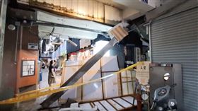 台中、第三市場、天花板、坍塌