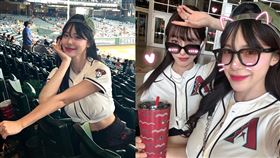 李多慧同團林襄（左）也隨行一同行動。（圖／翻攝自95_mizuki IG）