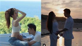 張書豪（右）和歐陽妮妮（左）有了小孩。（圖／翻攝自張書豪IG）