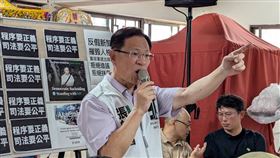 張(啟)楷喊提案凍結總統府預算  籲賴總統兌現承諾民眾黨立委張(啟)楷（中）14日抨擊總統賴清德選前說要到立法院國情報告，選後卻提釋憲未前往，指出將在立院提案凍結總統府預算，直到賴總統兌現承諾為止。中央社記者黃國芳攝  113年9月14日