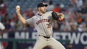 ▲韋蘭德（Justin Verlander）戰天使5局失2分，拿下傷癒復出首勝。（圖／美聯社／達志影像）