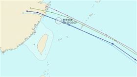 葡萄桑各國預測路徑。（圖／NCDR）