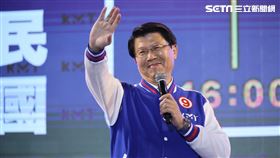 ▲侯友宜、趙少康「贏回中華民國」選前之夜。主持人謝龍介（圖／記者鄭孟晃攝影）