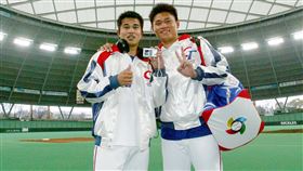 ▲潘威倫、台灣隊好戰友陽建福。（圖／統一獅提供）