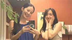 曾之喬（左）合體柯佳嬿（右）曝光孕肚。（圖／翻攝自柯佳嬿IG）