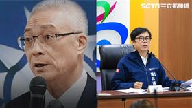 針對高雄2件容積率爭議，吳敦義「撇清責任」，陳其邁以「法」回擊。（圖／翻攝畫面）