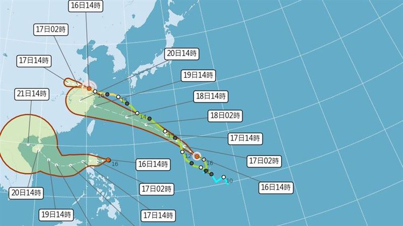 中秋三颱共舞？蘇力最快明生成預測路徑曝