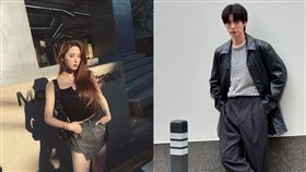 歐陽娜娜（左）直播合體安宰賢（右）。（圖／翻攝自IG）