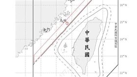 1130917_臺海周邊空域活動示意圖（圖／國防部提供）