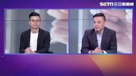 洪健益（右）邀凌濤（左）對賭。