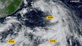 又有新低壓。美國模式估變颱風 圖／「台灣颱風論壇｜天氣特急」