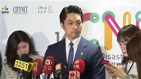 ▲蔣萬安出席2024第16屆城市網災害小組會議暨國際研討會前受訪