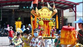 ▲萌萌隊伍傳承在地文化。（圖／東港區漁會幼兒園提供）