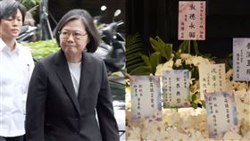 蔡英文來到許家蓓靈堂弔唁
