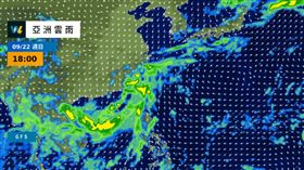 未來4天低壓帶有逐漸北移的趨勢，全台降雨將一天比一天多。（圖／翻攝自天氣風險 WeatherRisk 臉書）