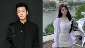 46歲黃曉明（左）認愛32歲葉珂（右）。（圖／翻攝自微博）