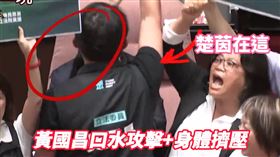 林楚茵控黃國昌身體不斷壓過來，讓她很不舒服（圖／林楚茵辦公室提供）