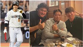 ▲周思齊、誠泰「三本柱」林英傑、許竹見、林恩宇。（資料圖／中職提供、許竹見臉書）