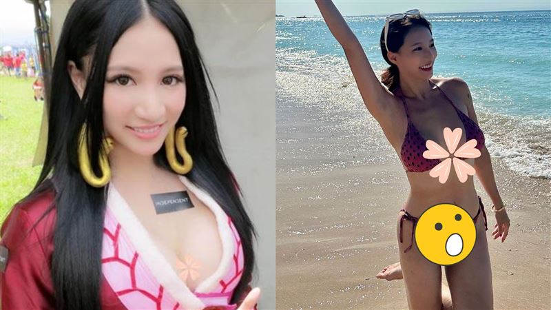 兩片布遮不住！「性感蛇姬」險走光