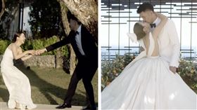 劉芒穿婚紗擁吻尪影片曝光！（圖／翻攝自劉芒IG）