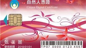 自然人憑證。（圖／內政部提供)