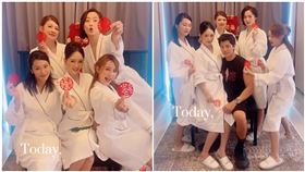 陳喬恩、趙小僑、饅頭（邱緯芬）、賴薇如、小絜（屈尹絜）、Alan（曾偉昌）。（圖／翻攝自IG）