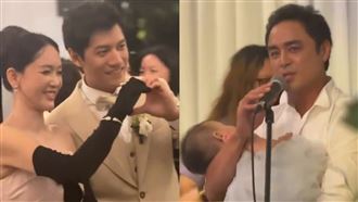 陳喬恩辦婚禮　明道抱愛女「開金口獻唱」