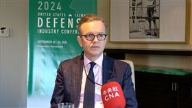 美台商業協會會長韓儒伯美台國防工業會議22日起在賓州費城舉行，主辦單位美台商業協會會長韓儒伯接受訪問。中央社記者石秀娟賓州攝  113年9月23日