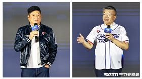 ▲2024年世界12強棒球錦標賽B組預賽，棒協理事長辜仲諒、中職會長蔡其昌致詞。（圖／記者劉彥池攝影）