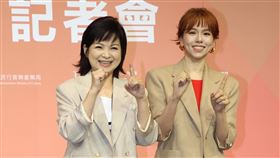 楊貴媚、夏于喬《小雁與吳愛麗》釜山國際影展及亞洲內容暨電影市場展前記者會。（圖／記者鄭孟晃攝影）