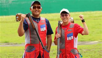 射擊亞錦賽　楊昆弼攜劉宛渝混合團體奪銅