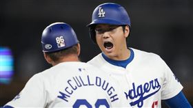 ▲大谷翔平跑出單季第56次盜壘。（圖／美聯社／達志影像）