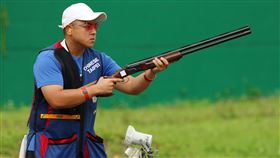 巴黎奧運定向飛靶銅牌李孟遠連兩日到場練習，期待明日比賽留住金牌。（圖／射擊協會提供）