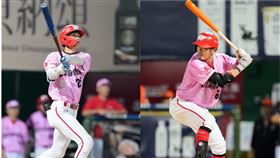 ▲張政禹（左）和郭嚴文（右）在這場都敲出3分砲。（圖／味全龍提供）