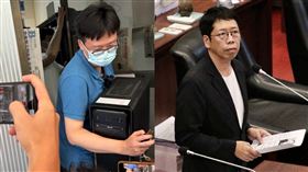 黃紹庭的確搭昨天上午7時許班機飛往中國廈門，換言之，檢調前腳剛到服務處，黃紹庭就起飛了。（圖／翻攝畫面）