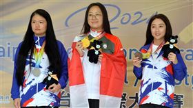 台灣代表隊射擊好手田家榛（左）在25公尺步槍拿下銀牌、吳佳穎（右）則收下銅牌。（圖／射擊協會提供）