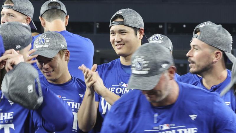 洛杉磯道奇國西封王　大谷翔平首次季後賽