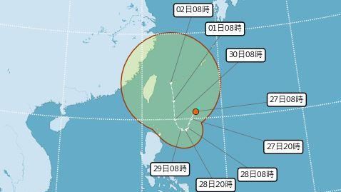 放颱風假？準山陀兒暴風圈最快觸陸時間曝