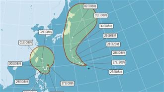 山陀兒暴風圈恐籠罩全台　這2天雨勢最猛