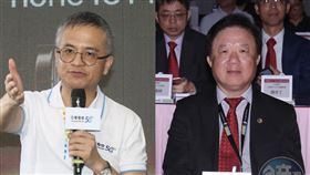 郭水義（左）卸中華電信董事長，由簡志誠（右）掌新董座一職。（本刊資料照）