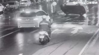 北市酒駕車禍　特斯拉男開到睡著自撞翻覆