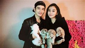 黃曉明與Angelababy昔日愛的高調。（圖／翻攝自微博）