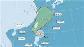 颱風山陀兒增強長胖！路徑更向西修正　這2天雨最強