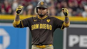 ▲阿瑞耶斯單季200安達陣也確定成國聯打擊王。（圖／美聯社／達志影像）