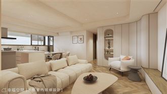 輕柔優雅簡約風格　溫暖奶油白美居